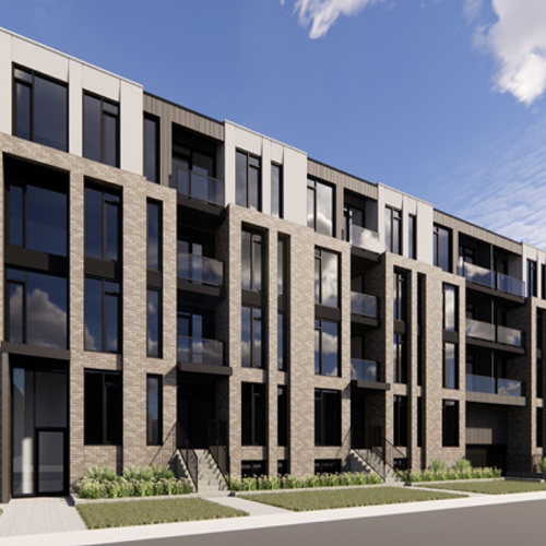 A Henry Properties mid-rise — exterior detail.
