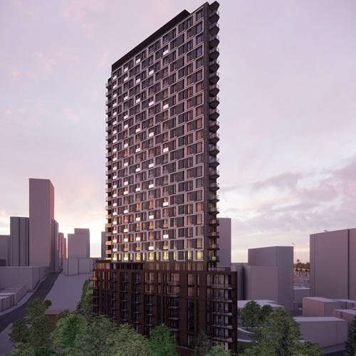 A Henry Properties pre-development site rendering.